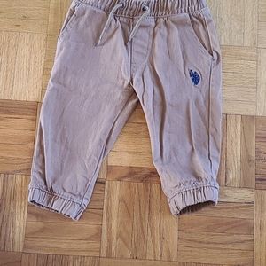 US polo brown 18 month pants
